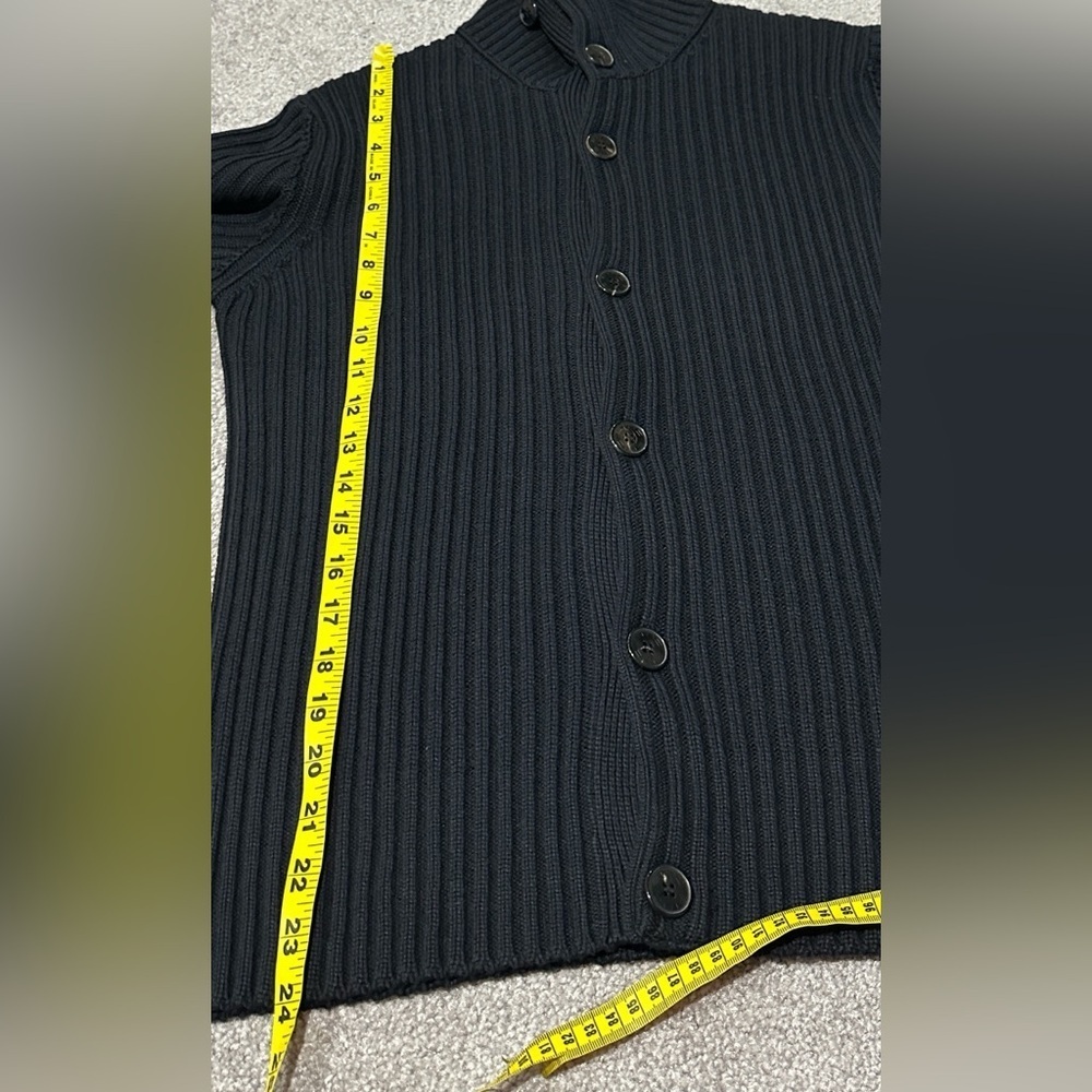 Etro Milano Men's Black Ribbed Wool Sweater - Picture 9 of 10